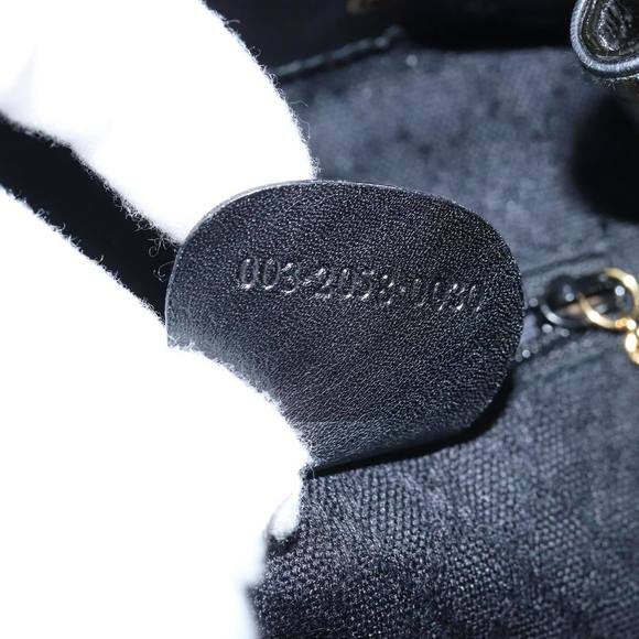 GUCCI Bamboo Backpack Patent leather Black 003 2058 0030 Auth ep4556 - Picture 12 of 16